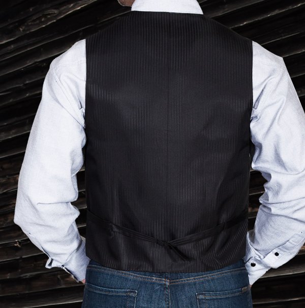 画像3: スカリー オールドウエスト ベスト（ソリッドブラック）/Scully Old West Vest (Solid Black)