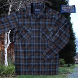 ペンドルトン ウールシャツ ボードシャツ ブルー・アクア シャドウ プラッドXS/Pendleton Board Shirt(Blue/Aqua Shadow Plaid)