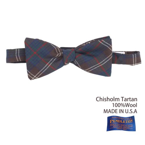 画像クリックで大きく確認できます　Click↓1: ペンドルトン アメリカ製 ウール ボウタイ 蝶ネクタイ（チズム タータン）/Pendleton Bow Tie Chisholm Tartan