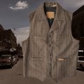 パンハンドルスリム パウダーリバー ツイードストライプ ウールベスト（ブラウン）/Panhandle Slim Wool Vest(Brown)