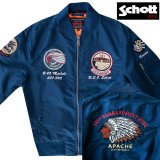 ショット NYC MA-1 フライト ジャケット（ネイビー）/Schott NYC MA-1 Commemorative Flight Jacket(Navy)