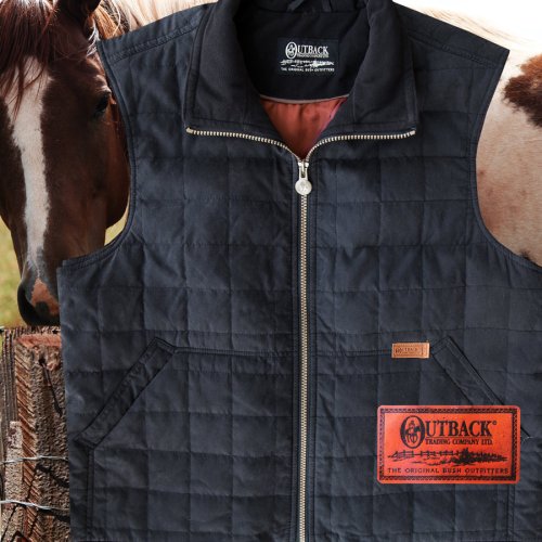 画像クリックで大きく確認できます　Click↓2: アウトバック トレーディング コンフォーテンプ ベスト（ブラック）L/Outback Trading Comfortemp Vest(Black)