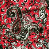 カウボーイ 大判スカーフ ワイルドラグ ペイズリー レッド/100% Silk Wild Rags(Paisley/Red)