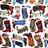 シルク ワイルドラグ（カウボーイ大判スカーフ）ウエスタンブーツ/100% Silk Wild Rags(Western Boots)