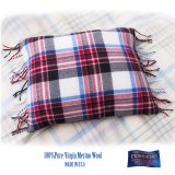 ペンドルトン フリンジ メリノウール＆ダックフェザー ピロー アメリカーナプラッド/Pendleton Pillow(Americana Plaid)