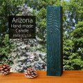 アリゾナ ハンドメイド アート アロマキャンドル（フォレストグリーン）/Hand-made Forest Green Candle