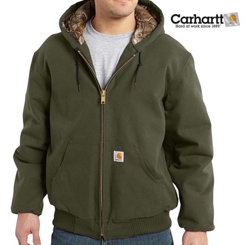 画像クリックで大きく確認できます　Click↓1: カーハート カモラインド アクティブ ジャケット（モス）M/Carhartt Camo Lined Active Jacket(Moss)