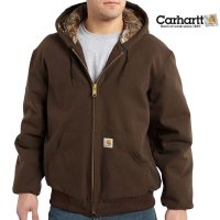 カーハート カモラインド アクティブ ジャケット（ダークブラウン）/Carhartt Camo Lined Active Jacket(Dark Brown) 
