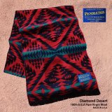 ペンドルトン ピュアーヴァージンウール ジャガードマフラー（レッドダイヤモンドデザート）/Pendleton Jacquard Muffler(Red Diamond Desert)