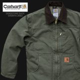 カーハート シェルパラインド サンドストーン リッジ コート（C61 アーミーグリーン）S/Carhartt Sherpa Lined Sandstone Ridge Coat(Army Green)