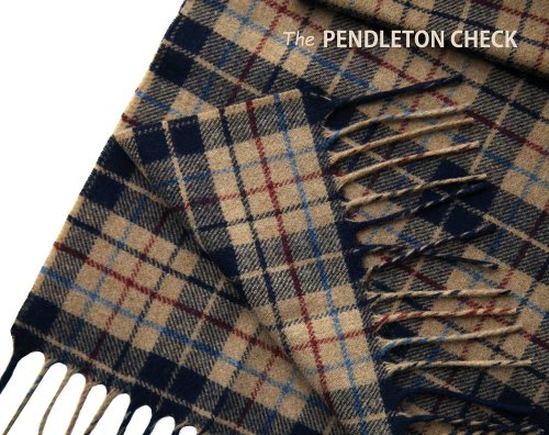 画像クリックで大きく確認できます　Click↓2: ペンドルトン ピュアバージンウール マフラー（ペンドルトン チェック）/Pendleton Whisperwool Muffler(The Pendleton Check)