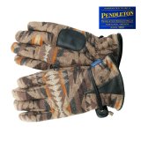 ペンドルトン ウール レザーグローブ（手袋）ダイヤモンドデザートジャガード/Pendleton Wool Gloves(Diamond Desert Jacquard)