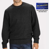 ペンドルトン シェトランド ウール セーター（ブラック ヘザー）S/Pendleton Shetland Wool Sweater Black Heather