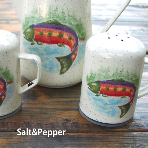 画像1: フィッシュ ソルト＆ペッパーセット（レインボートラウト）/Salt&Pepper(Rainbow Trout)