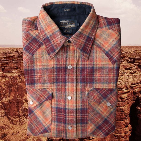 画像2: ペンドルトン ウエスタンシャツ（サンセットプラッド）S/Pendleton Western Shirt