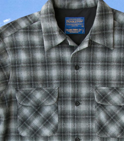 画像クリックで大きく確認できます　Click↓2: ペンドルトン ウールシャツ ボードシャツ チャコールオンブレXS/Pendleton Board Shirt