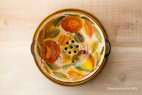 画像クリックで大きく確認できます　Click↓2: ハンドペイント ベリー ストレイナー/Handpainted Berry Strainer