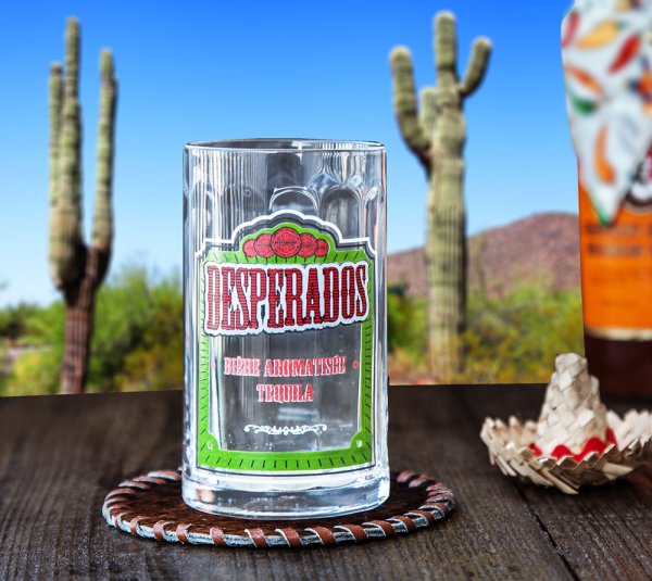 画像2: デスペラドス ビール・カクテル グラス（テキーラ）/Desperados Beer Bar Drinking Glasses (Tequila)