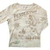 ペンドルトン ラウンドアップコレクション プレミアムティー（レディース）S/Pendleton Round Up Tee Women's(Natural Heather)