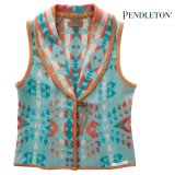 ペンドルトン レディース ウール ベスト（アクアブルー）S/Pendleton Wool Vest(Women's)