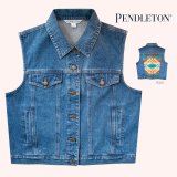 ペンドルトン デニム ベスト デニム・ターコイズ（レディース）M/Pendleton Denim Vest