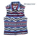 ペンドルトン レディース ピュアーヴァージンウール ベスト（デニムブルー）S/Pendleton Pure Virgin Wool Vest(Women's)