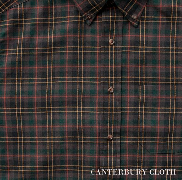 画像2: ペンドルトン コットン・ウール カンタベリー クロス ボタンダウンシャツ（長袖 ブラウン）S/Pendleton Canterbury Cloth Button-Down Shirt(Brown Plaid)