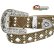 画像1: ノコナ ラインストーン&スタッズ ウエスタン ベルト（ダイヤ・ブラウン）/Nocona Rhinestone Studs Western Belt(Brown) (1)