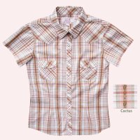 パンハンドルスリム カクタス ウエスタンシャツ（ピンク ・レディース・半袖）/Panhandle Slim Short Sleeve Western Shirts Cuctus/Pink(Women's)