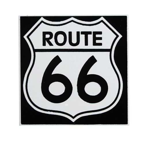 画像クリックで大きく確認できます　Click↓1: マグネット ルート66 ブラック Route 66