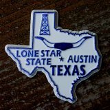 テキサス・LONE STAR STATE TEXASマグネット/Magnet