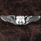 ルート66 シルバー ピンバッジ/Route 66 Pin