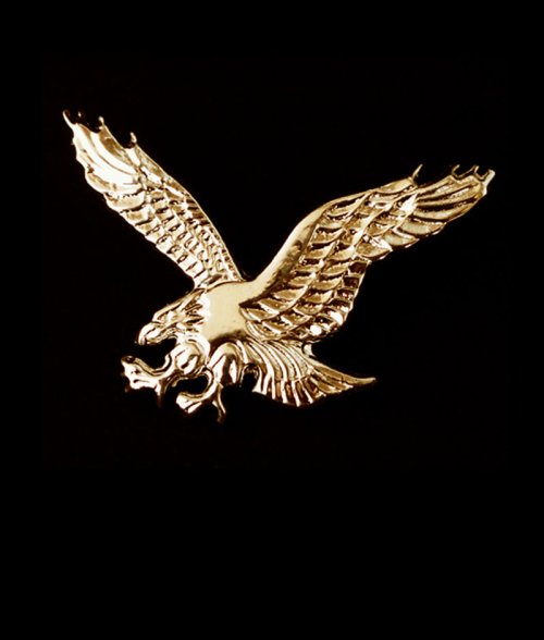 画像クリックで大きく確認できます　Click↓1: アメリカンイーグル ハット ピン（ゴールド）/American Eagle Hat Pin