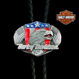 ハーレーダビッドソン ボロタイ（シルバー・レッド・ブルー）/Harley Davidson Bolo Tie