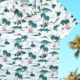 アロハシャツ ビーチ・パラダイス（クリーム）/Aloha Shirt(Cream)