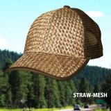 ストロー メッシュバック キャップ（ブラウン）/Mesh Back Cap(Brown)