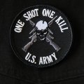 ワッペン U.S.アーミー ワン ショット ワン キル ブラック/Patch