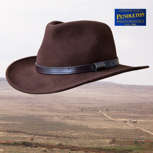画像クリックで大きく確認できます　Click↓1: ペンドルトン アウトバック ハット（ブラウン）大きいサイズあり/Pendleton Outback Hat(Fall Brown)