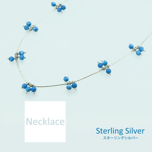 画像クリックで大きく確認できます　Click↓1: リキッド シルバー・スターリングシルバー ネックレス/Liquid Silver Necklace