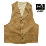 スカリー キャンバス ベスト（ブラウン）/Scully Canvas Vest (Brown)