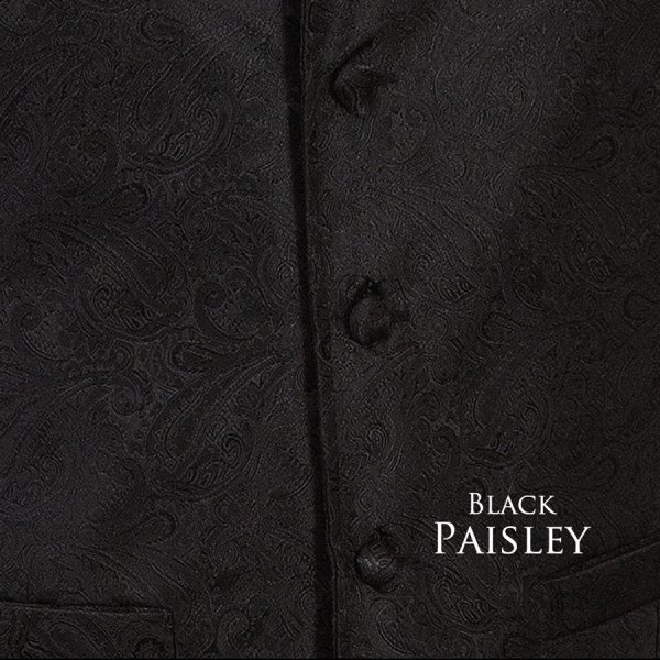 画像3: スカリー オールドウエスト ペイズリー ベスト（ブラック）/Scully Old West Paisley Vest(Black)