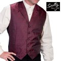 スカリー オールドウエスト ペイズリー ベスト（ワイン）/Scully Old West Paisley Vest(Burgundy)