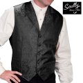 スカリー オールドウエスト ペイズリー ベスト（ブラック）/Scully Old West Paisley Vest(Black)