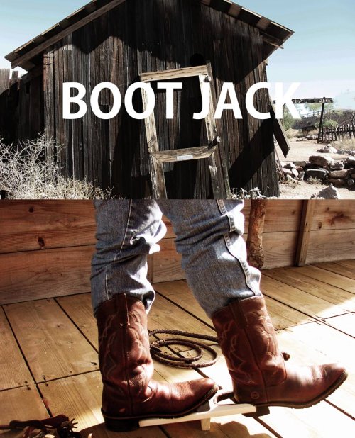 画像クリックで大きく確認できます　Click↓2: ブーツジャック 木製ステイン仕上げxブラック（ブーツ・靴を脱ぐ便利道具）/Boot Jack