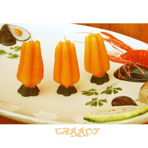 画像クリックで大きく確認できます　Click↓1: シトロネラ虫よけキャンドル・キャロット/Citronella Carrot Candle