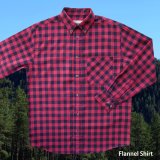 フランネルシャツ（レッド バッファロープラッド・長袖）M/Flannel Shirt(Red Buffalo Plaid)