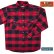 画像1: フランネル シャツ（レッド・ブラック 長袖）M（身幅58cm）L（身幅63cm）/Flannel Shirt(Rob Roy Red Plaid) (1)