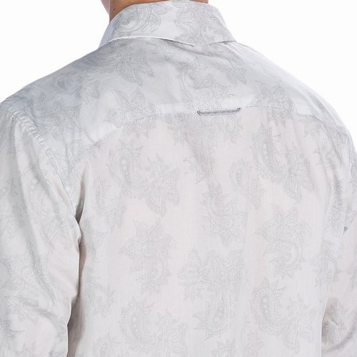 画像クリックで大きく確認できます　Click↓2: パンハンドルスリム リバースプリント ウエスタンシャツ ホワイト（長袖）/Panhandle Slim Long Sleeve Western Shirt