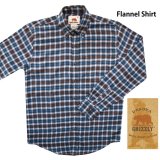 ダコタ グリズリー フランネル シャツ ブルー・ブラウン・ホワイト（長袖）M/Dakota Grizzly Long Sleeve Flannel Shirt(Blue/Brown/White)