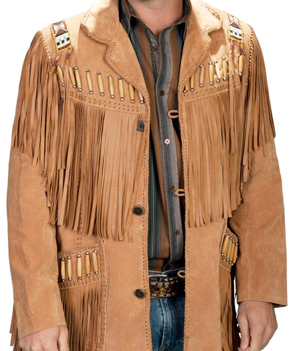 画像2: スカリー レザーフリンジ ウエスタン ジャケット（ブラウン）/Scully Western Leather Fringe Jacket